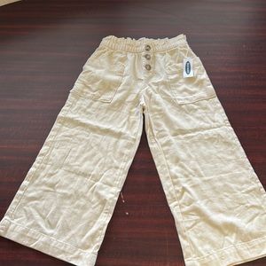 Wide leg girls capris